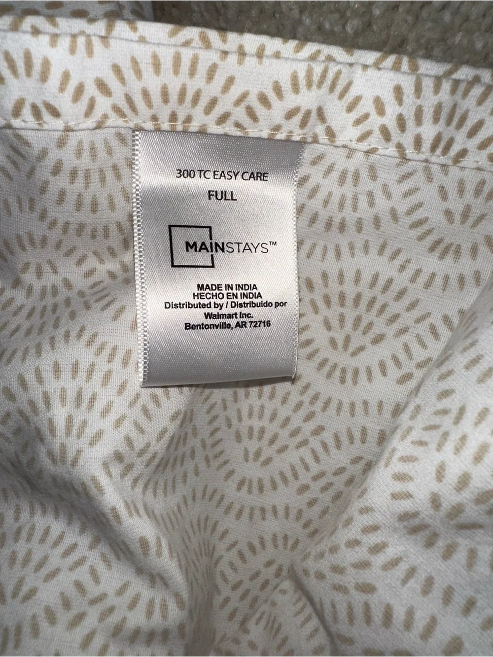 Mainstays breathable cotton
